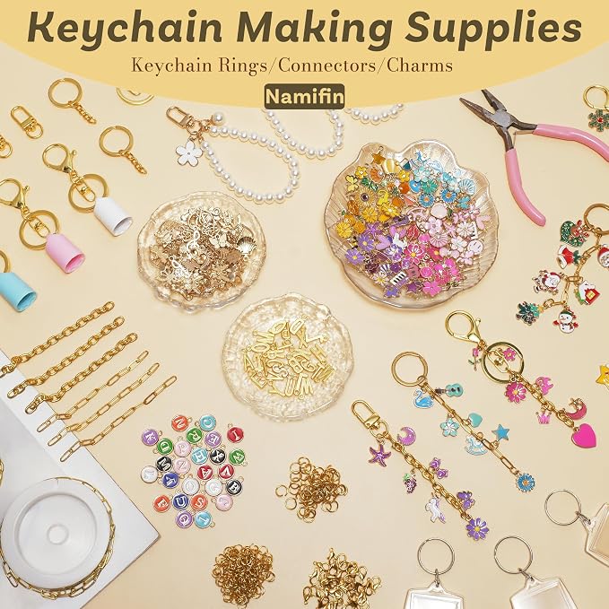 Namifin 384 Pcs Keychain Making Kit - Image 4