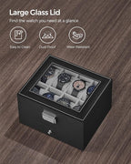 SONGMICS Watch Box, 8-Slot Watch Case Organizer - Image 5