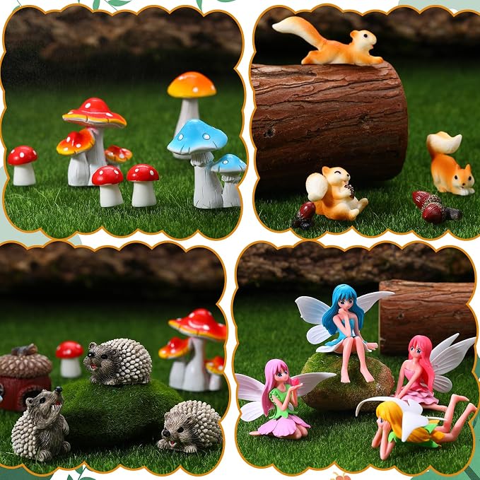 20Pcs Fairy Garden Accessories, Miniature Garden Ornaments Landscape - Image 2
