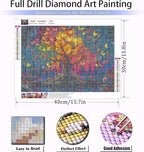 Diamond Art Kits for Adults Beginner, DIY Colorful Butterfly Tree Diamond - Image 2