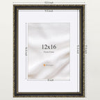 eletecpro 12x16 Vintage Picture Frame, Glass Cover, Horizontal or Vertical - Image 3
