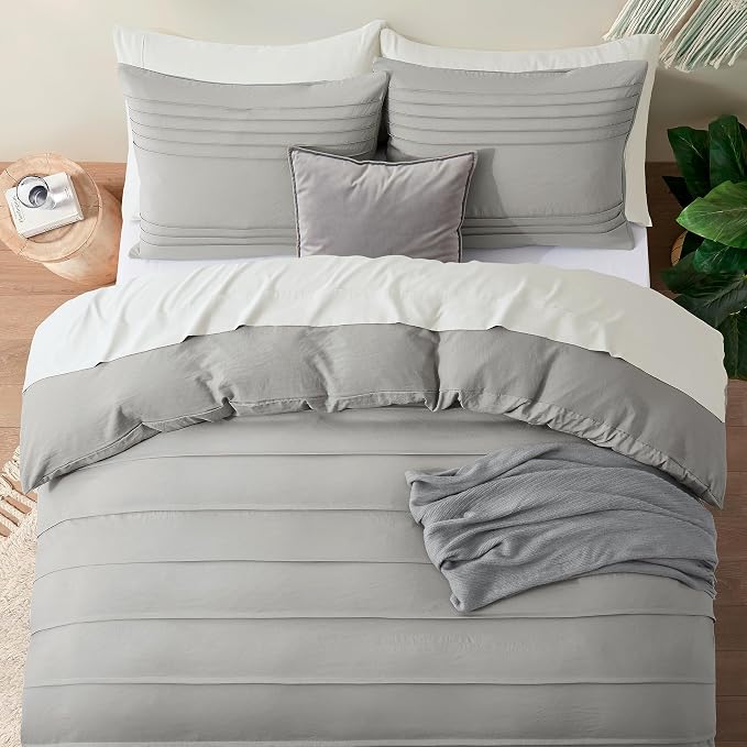 Oli Anderson Light Grey Duvet Cover King Size - Image 5