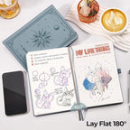EMSHOI Dotted Journal Notebook, 320 Pages, A5 Size | Leather Hardcover - Image 6