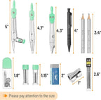 Mr. Pen- Geometry Set, 6 Inch Swing Arm Protractor, Divider | Set Squares - Image 3