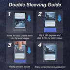 400 Pack Card Sleeves, 200 Matte Blue Trading Card Sleeve and 200 Perfect Fit - Image 4