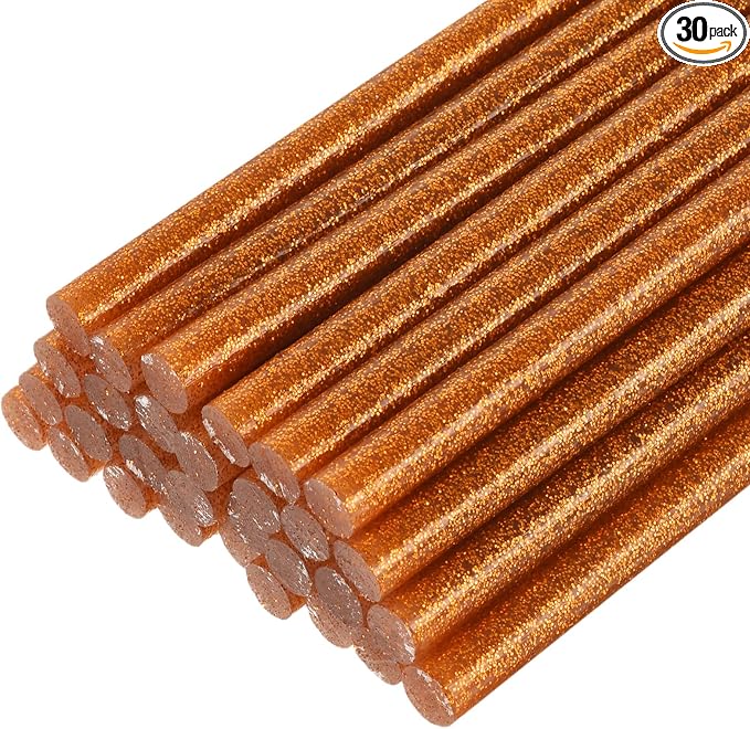 uxcell 30pcs Full Size Hot Glue Gun Sticks 8-inch x 0.27-inch High Sticky Small by uxcell