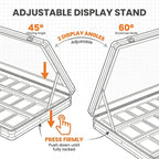 Card Display Case Aluminum Trade Show Display Case Large Portable Trading - Image 5