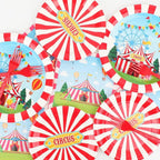200pcs Circus Party Plates Napkins Forks Carnival Themed Party Tableware Set - Image 5