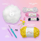Original Squishmallows™ Crochet Kit – Sunny Bag Charm, Bumblebee Crochet Kit - Image 4