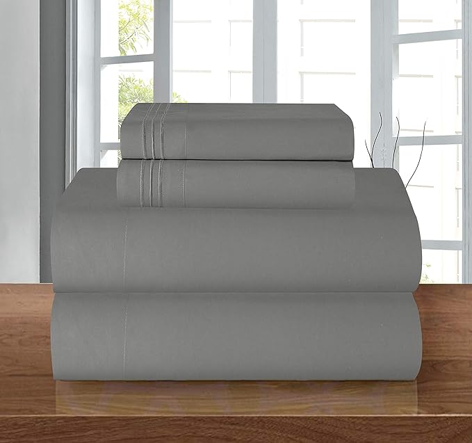 Elegant Comfort Luxury 1500 Premium Hotel Quality Microfiber 4-Piece Sheet Set - Image 2