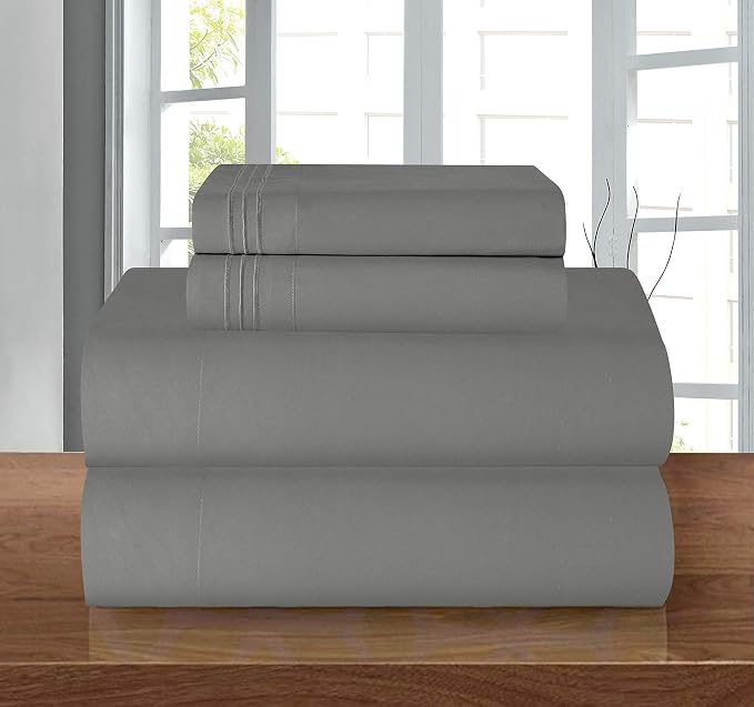 Elegant Comfort Luxury 1500 Premium Hotel Quality Microfiber 4-Piece Sheet Set by ELEGANTCOMFORT