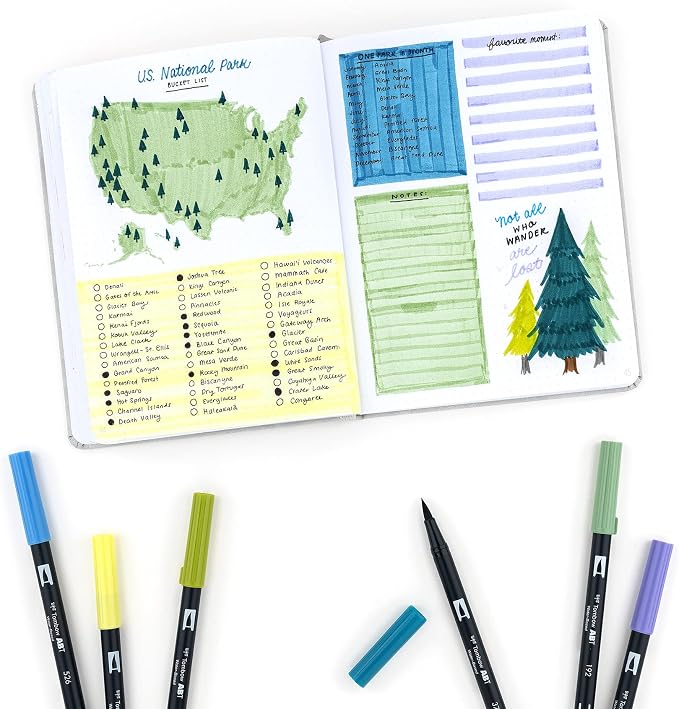 Tombow 56169 Dual Brush Pen Art Markers, Brush and Fine Tip Markers - Image 8