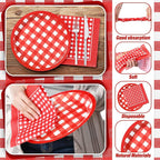 Zhehao 120 Pcs Disposable Paper Plates and Napkins Bulk Birthday Party - Image 3