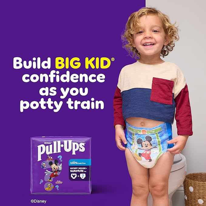 Pull-Ups Boys' Potty Training Pants, Size 3T-4T Training Underwear (32-40 lbs), 20 Count