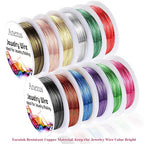 Anezus 12 Rolls Jewelry Wire Craft Wire Tarnish Resistant Beading Wire - Image 4