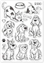 GLOBLELAND Cartton Dogs Clear Stamps - Image 8