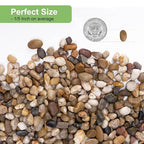 Pulovin 5 lbs Drainage Rocks for Potted Plants, 1/5 Inch Small Pebbles for - Image 2