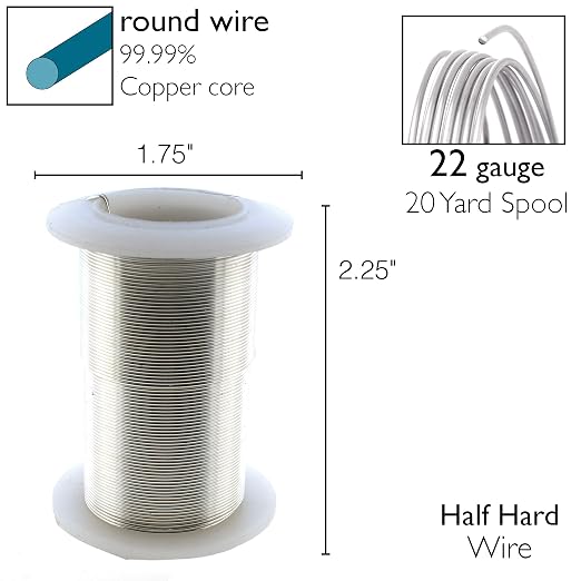 The Beadsmith Wire Elements 22-Gauge Lacquered Tarnish-Resistant Copper Wire - Image 4