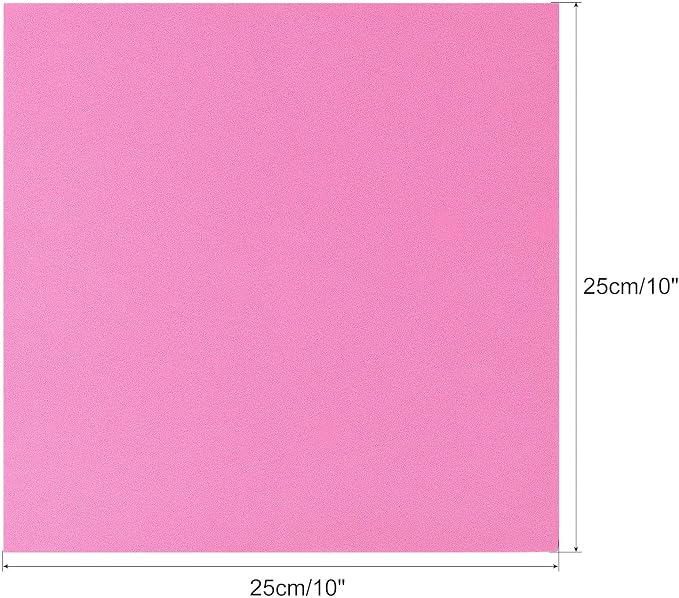uxcell Pink EVA Foam Sheets 10 x 10 Inch 5mm Thickness - Image 2