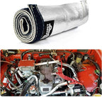 Wire Heat Shield Sleeve Aluminized Heat Shroud Heat Sleeving Fuel Line 2.2" - Image 4