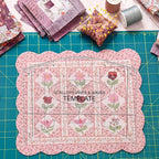 Scallop Vine Wave Design Template Acrylic Quilting Template Multi Pattern - Image 3