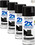 Rust-Oleum 334026 Painter's Touch 2X Ultra Cover Spray Paint, 12 oz, Gloss Black by Rust-Oleum