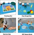 Sapid 2Pcs Thick Silicone Mat for Crafts, Nonstick Silicon Sheet for Epoxy Resin - Image 6
