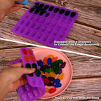 Sakolla 2 Pack Gummy Skull Candy Silicone Molds 40 Cavity Silicone Skull Molds - Image 4