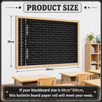 Black Brick Bulletin Board Roll Non-Woven Fabric Poster 16in X 12ft | Back to - Image 3