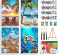 Yezavesu 4 Pack Framed Paint by Numbers Kit by Yezavesu