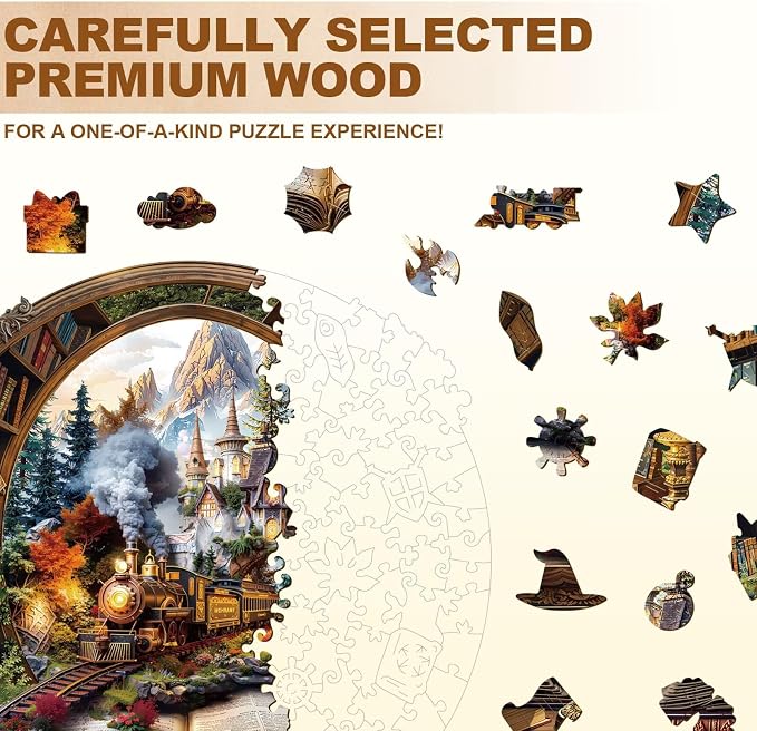 Train Within The Book Puzzles Adults Gifts - Image 3