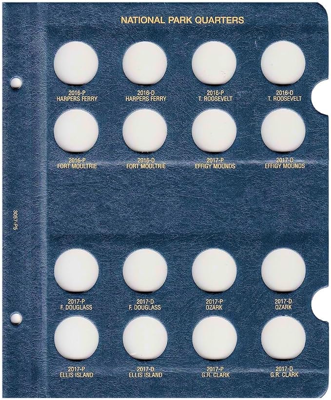 Whitman US National Park Quarter Coin Album 2010-2021 P & D Mints #3057 - Image 6