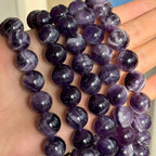MJDCB Natural Dreamy Amethyst Beads Round Stone Beads DIY Loose Beads - Image 9