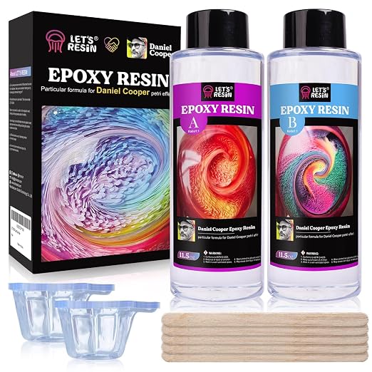 LET'S RESIN Bubble Free Epoxy Resin, 23oz Crystal Clear Resin Kit by LETSRESIN