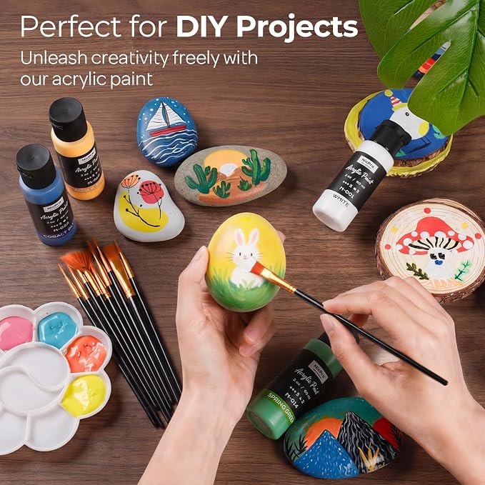 Nicpro Acrylic Paint Set, 36 Colors x 2 oz/60 ml - Image 7