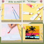 Nezyo 12 Sets Paint by Numbers Kit - Image 3