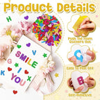Foam Letter Stickers, 7 Sheets 3D Glitter Alphabet Stickers - Image 3