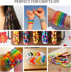14000Pcs Pony Beads Kit, 40 Colors Rave Kandi Beads - Image 8