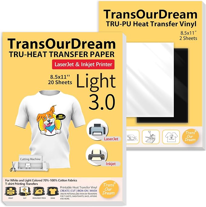 TransOurDream Iron on Heat Transfer Paper by TransOurDream