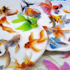50 Pcs Clear PET Goldfish Aesthetic Stickers - Image 6