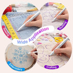 Avenuebool Fabric Markers for Sewing, Includes 2 Water Soluble Fabric Marker 2 - Image 7