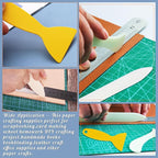 WONVOC 4 Pcs Bone Folders, Crease Makers, Scoring Tool, Plastic Bone Folder - Image 7