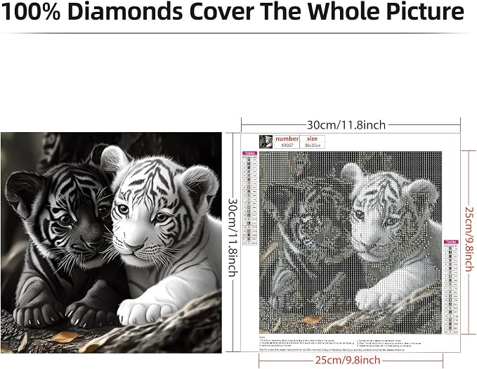 Lxmsja Tiger Cubs Diamond Art Kits - Image 6