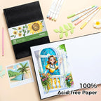Ohuhu Sketchbook Marker Paper Pad: 8.3"x11.7" Large Art Sketch Book Drawing - Image 7