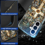 for Samsung Galaxy S26+ Case, Christian Cross Stained Glass Pattern Glossy 2 in - Image 3