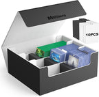 Mlikero Card Deck Case for Trading Cards 1800+, Trading Card Storage Box Fits by Mlikero