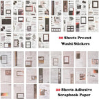 Vintage Washi Stickers Book for Journaling - Image 2