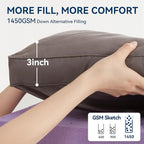 BDEUS Dual Layer 5 Inch Memory Foam Mattress Topper Queen Size, 2 Inch Gel - Image 4