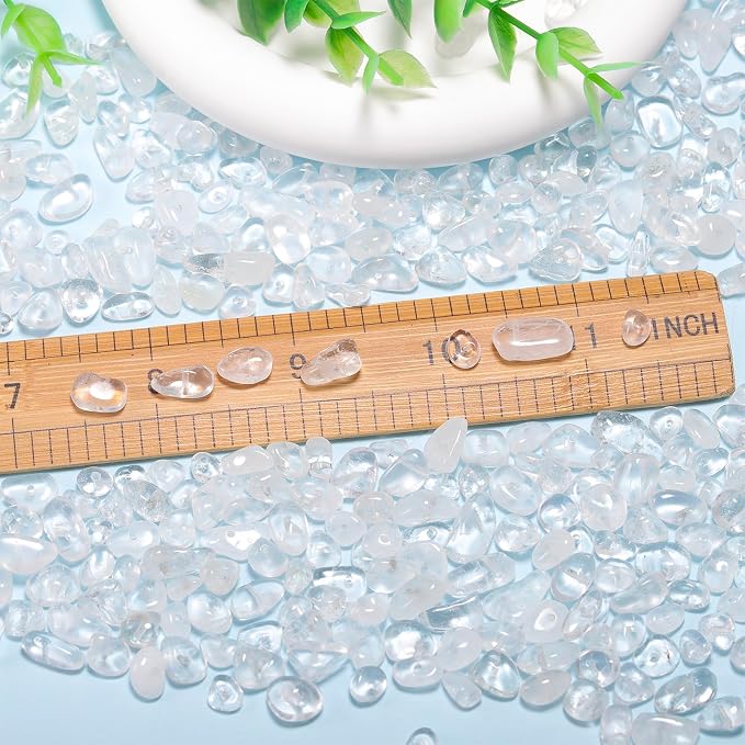 400pcs Natural Chip Stone Beads - Image 2