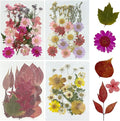 Woohome 91 PCS Natural Dried Pressed Flowers and Leaves by Woohome